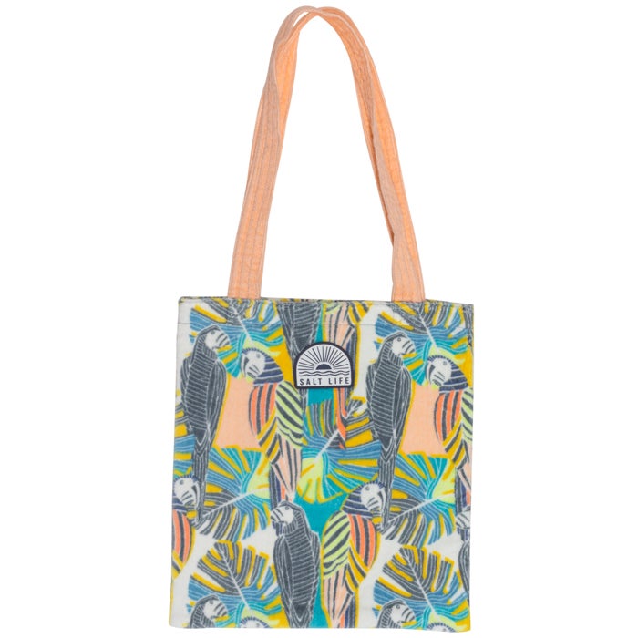 Salt Life Polly in Paradise Beach Tote SB1002 White Front