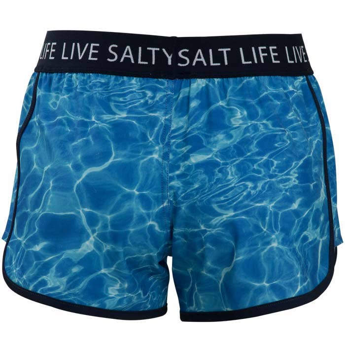 Salt Life Calm Waters Ladies Short SLJ4023 Blue Back