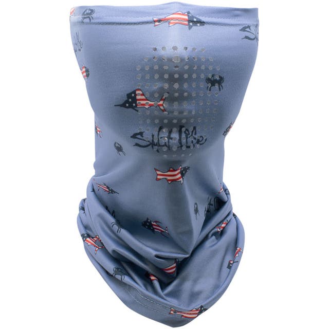 Red White And Blue Water Face Shield