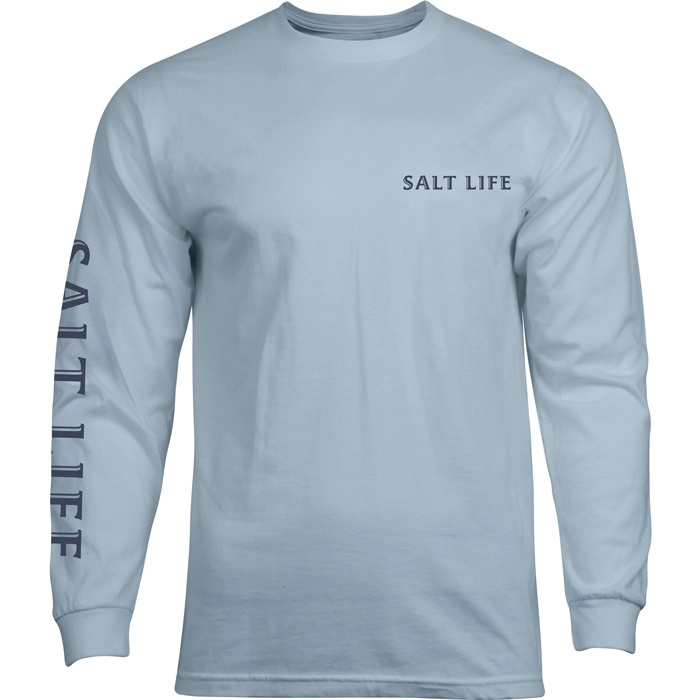 Salt Life Salty Honor Men LS SLM11088 Blue Stone Front