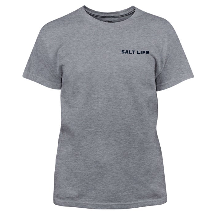 Salt Life Catch Release Youth short sleeve tee SLY1477 athletic heather Front