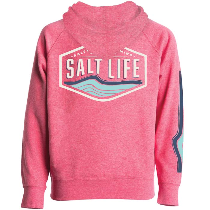 Salt Life Let It Go Youth Hoodie SLY544 Pomegranate Back
