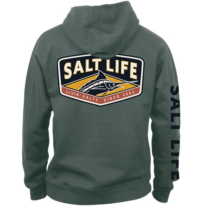 Salt Life Fin Forward Youth Hoodie SLY541 Alpine Green Back