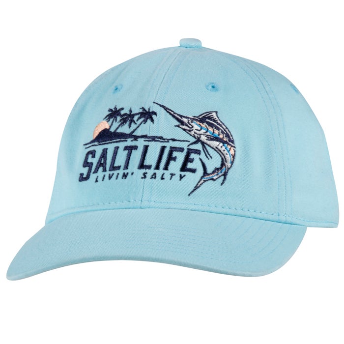 Salt Life Marlin Territory Ladies Hat SLG20144 Aqua Front
