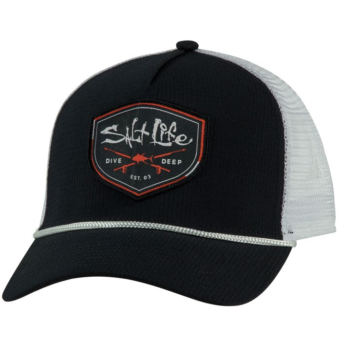 Salt Life Insignia Mens Hat SLM20332 Black Front