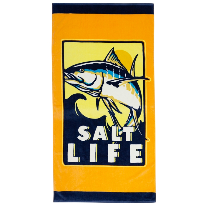 Salt Life Kahuna Tuna Towel SLBG058 Mock Orange Front
