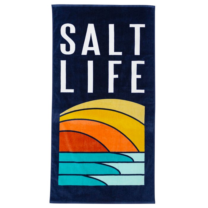 Salt Life Sunrays Towel SLBG060 Navy Front