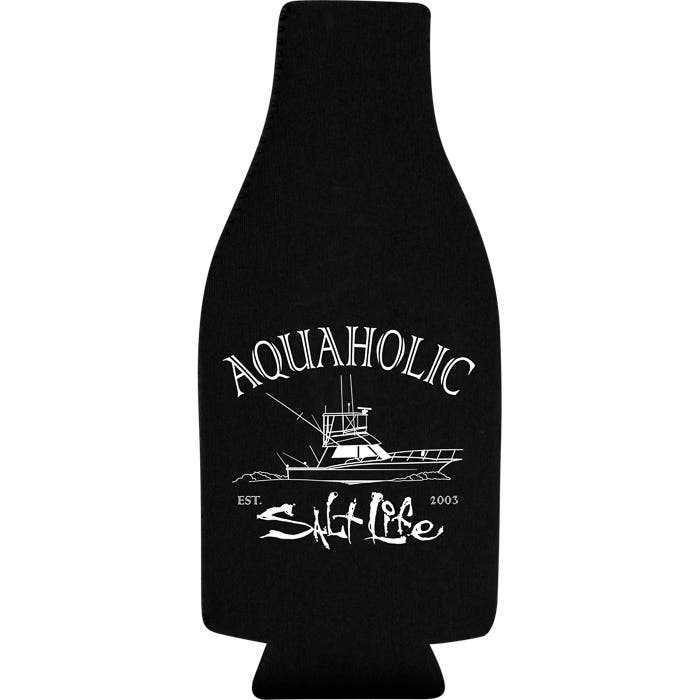 Salt Life Aquaholic Bottle Holder SAK9019 Black Front