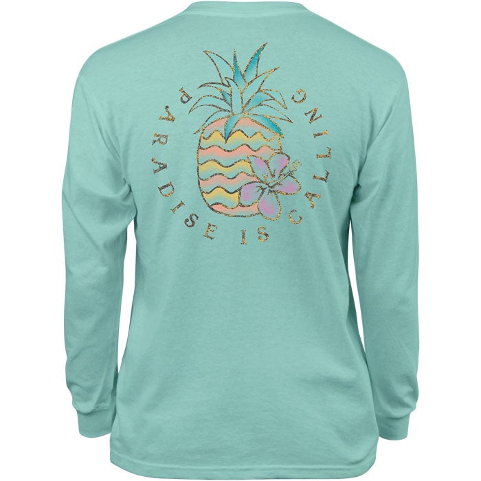 Paradise Is Calling Youth Long Sleeve Tee