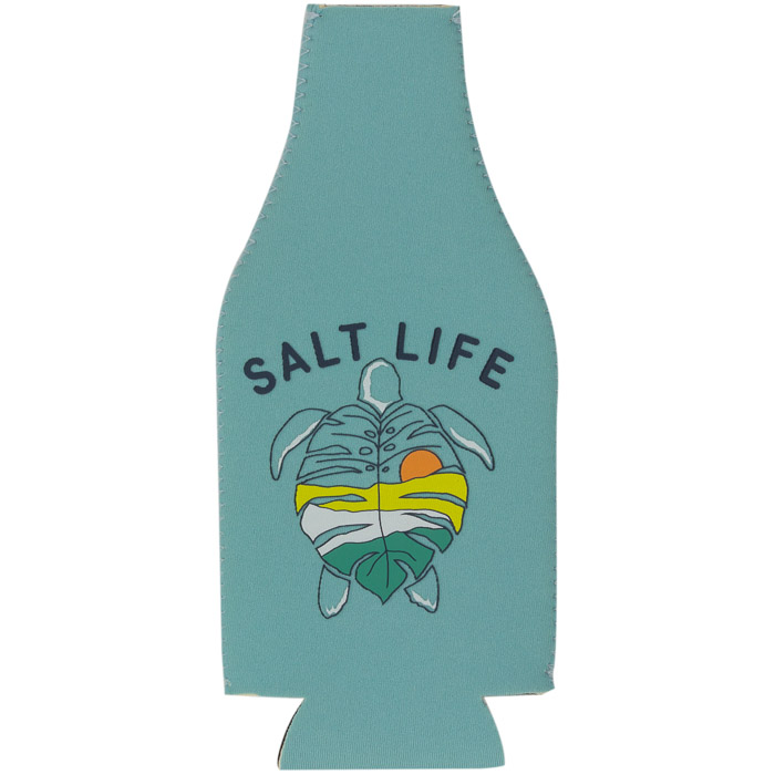 Salt Life Turtle Leaf Bottle Holder SAK9087 Aruba Blue Front