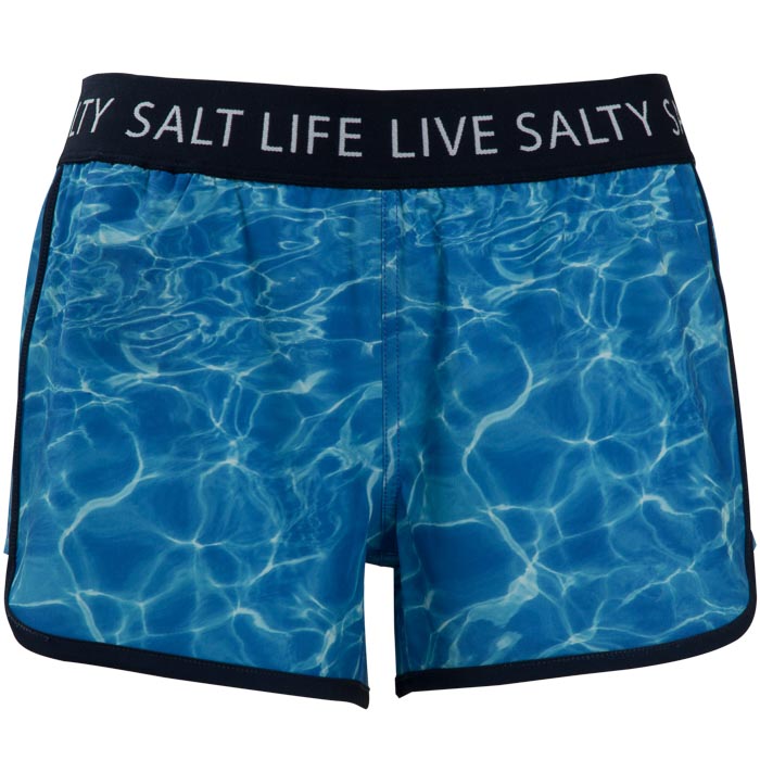 Salt Life Calm Waters Ladies Short SLJ4023 Blue Front