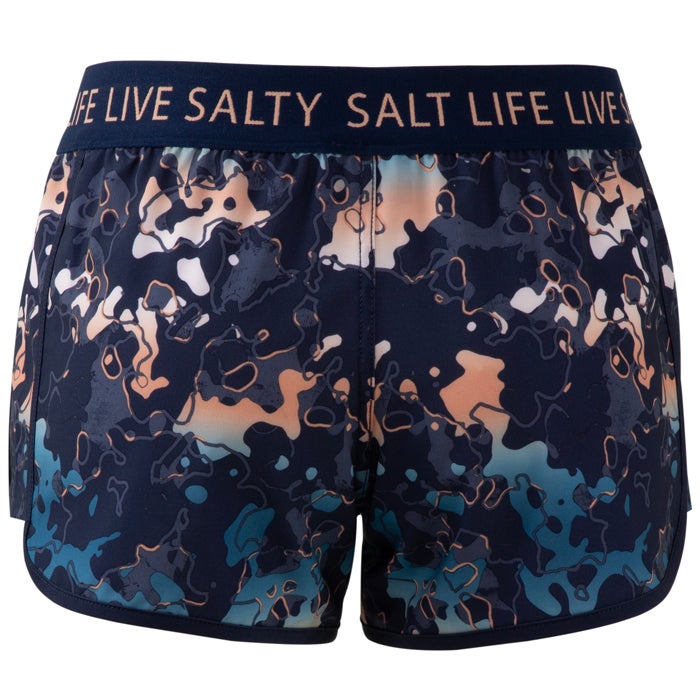 Salt Life Liquid Depth Ladies Short SLJ4052 Navy Back