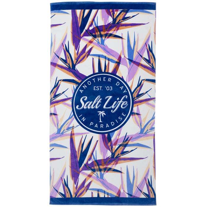 Salt Life Utopia Towel SLBG057 Violet Front