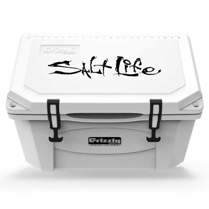 SaltLife Grizzly 40 Quart White Cooler white Top