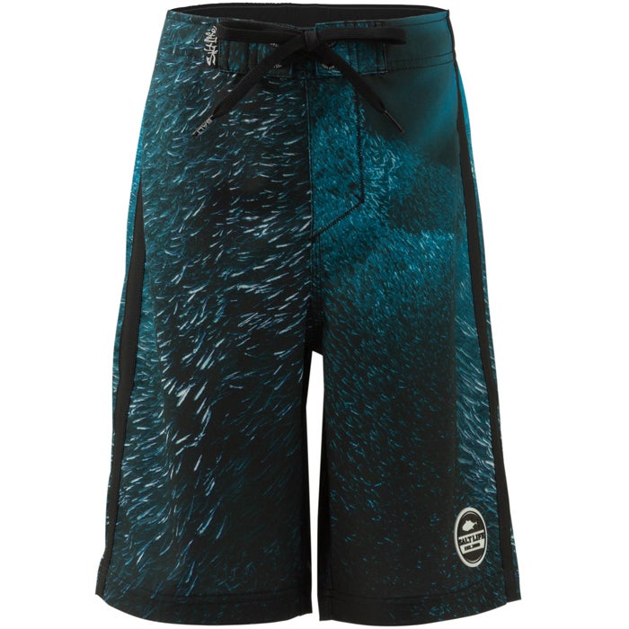 Salt Life Hole in the Wall Youth Short SLY439 Black Front