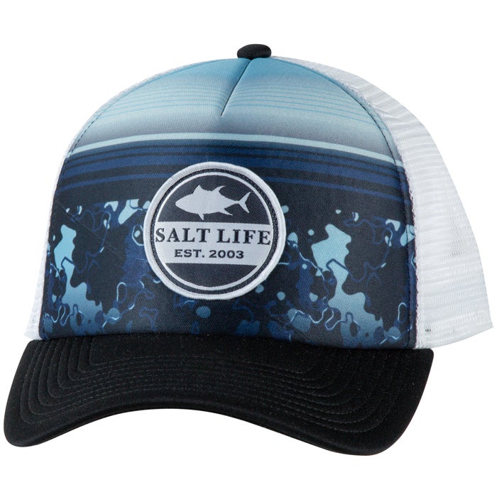 Salt Life Liquid Depth Youth Hat SLY20023 Black Front