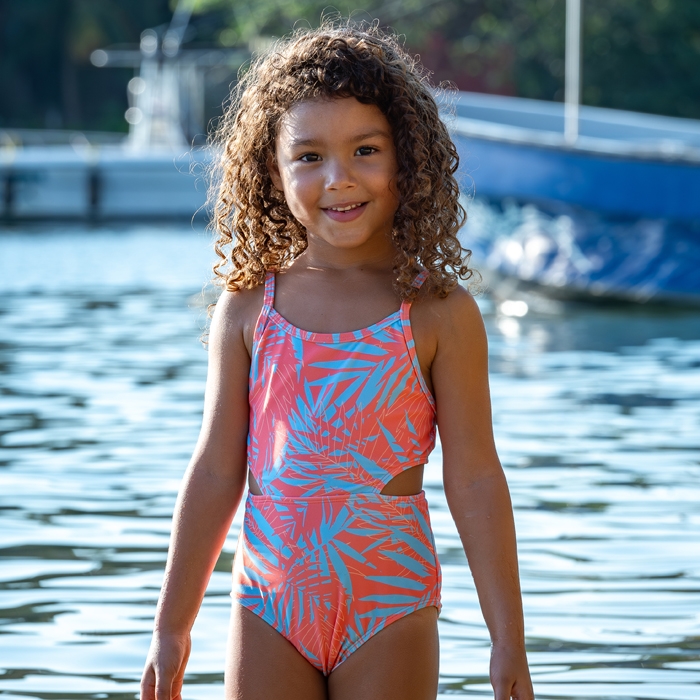 Jungle Vibes Youth One Piece Swimsuit