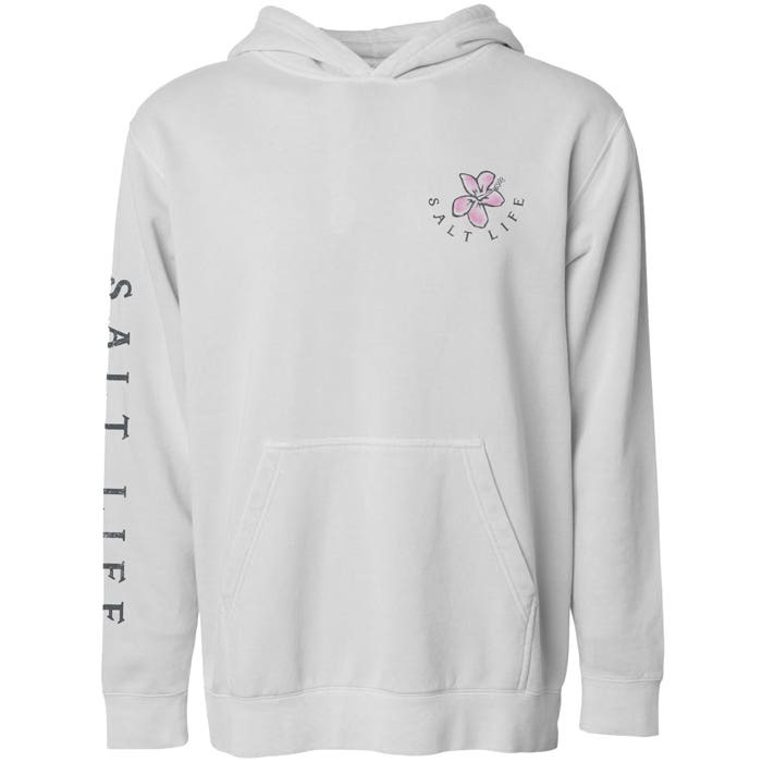 Salt Life Pineapple Paradise Youth Hoodie SLY547 White Front
