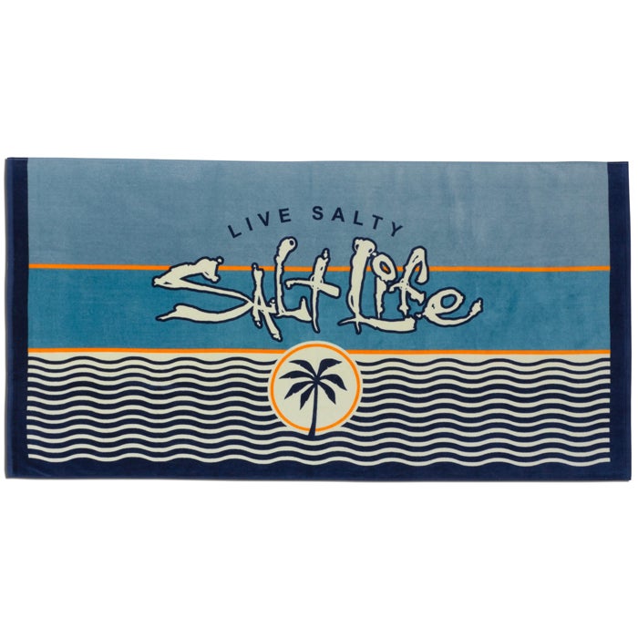 Salt Life Wavy Days Towel SLBG069 Seaglass Front