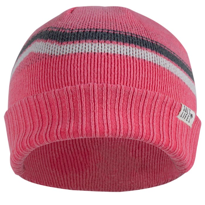 Salt Life Let It Go Youth Beanie SLY20013 Watermelon Front