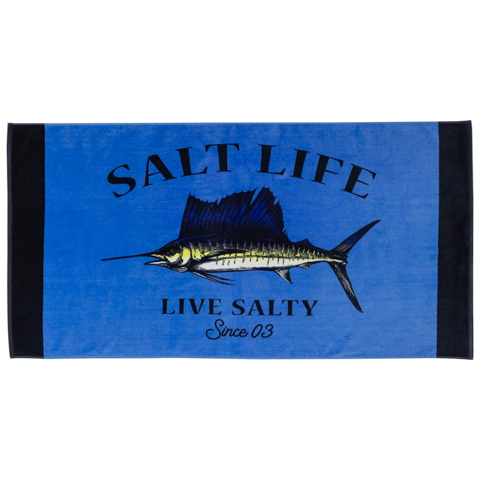 Salt Life Quest Towel SLBG059 Azure Front
