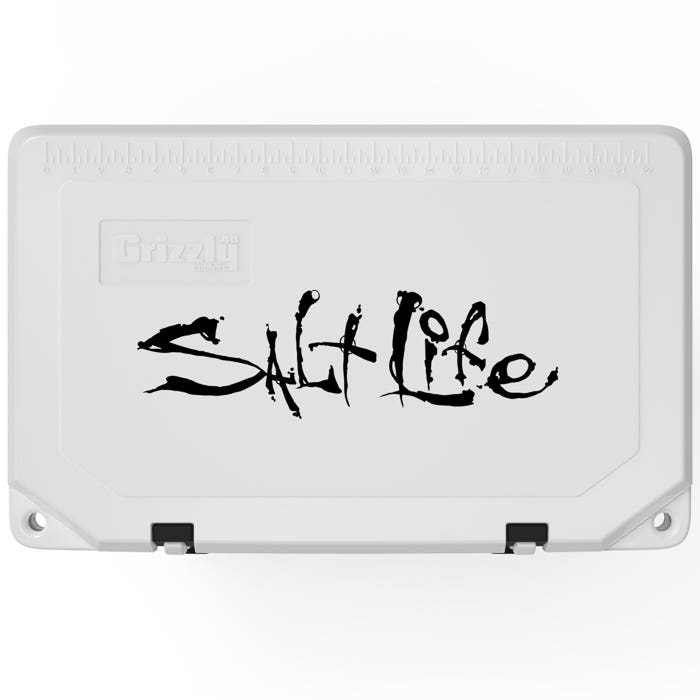SaltLife Grizzly 40 Quart White Cooler white  Lid