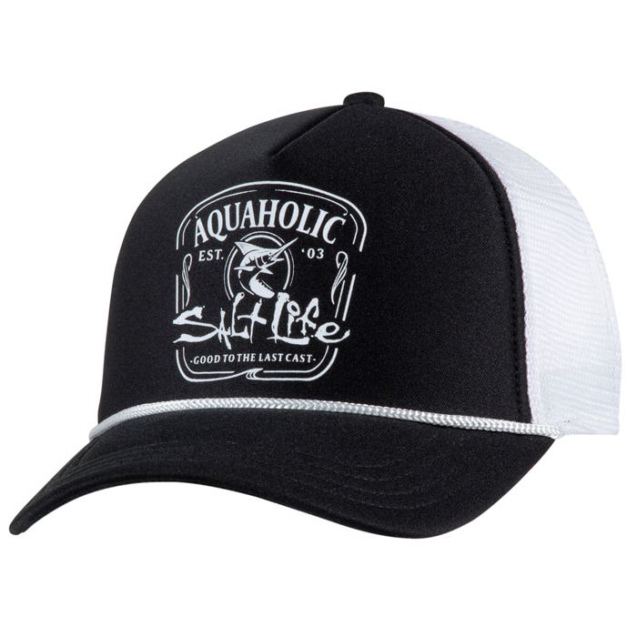 Salt Life Aquaholic Ladies Hat SLG20153 Black Front