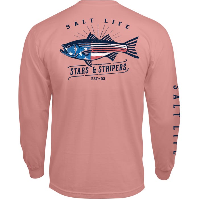 Stars And Stripers Long Sleeve Pocket Tee