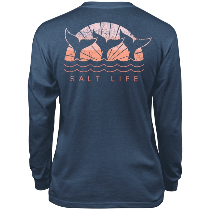 Sunset Whales Youth Long Sleeve Tee