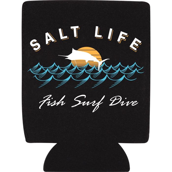 Salt Life Sunset Jumpers Can Holder SAK9105 Black Front