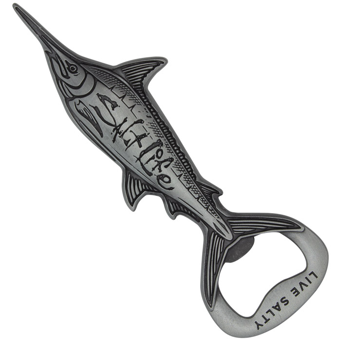 Frothy Marlin Key Chain pewter front