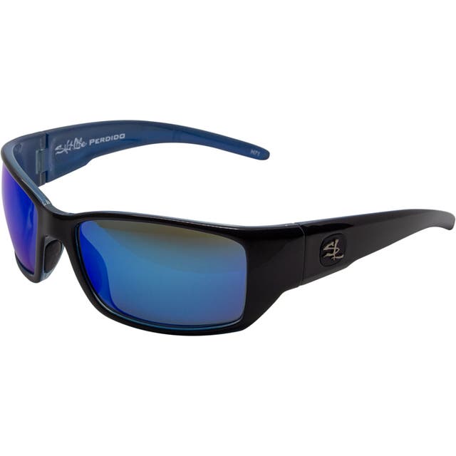 Perdido Gloss Black Crystal Blue Sunglasses