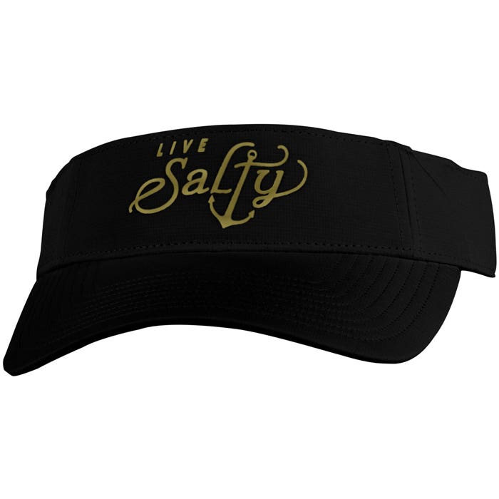 Salt Life Salty Anchor Visor Ladies Hat SLG20114 black front