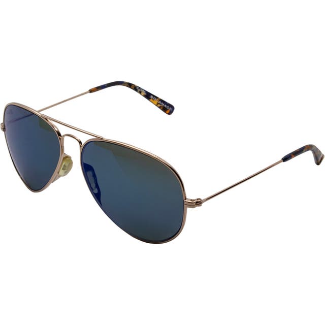 Solana Shiny Gold Blue Tortoise Sunglasses